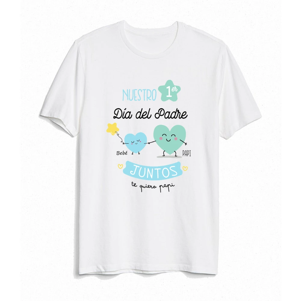 Our First Father's Day Spanish Printed Baby & Dad Matching Clothes Daddy T Shirts Tops Infant Bodysuit Fathers Day Family Outfit 5