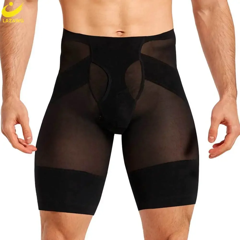 

LAZAWG Body Shaper Shorts for Men Shapewear Weight Loss Underwear Panties High Waist Butt Lifter Tummy Control Seamless Slimming