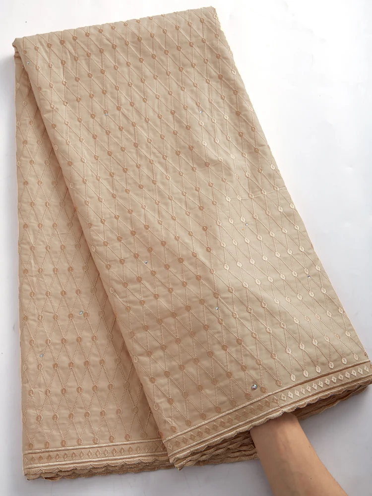 

100% Pure Cotton African Lace Fabric Comfortable Swiss Voile Lace Fabrics In Switzerland Lace Sew Cloth Fabrics For Party A2774