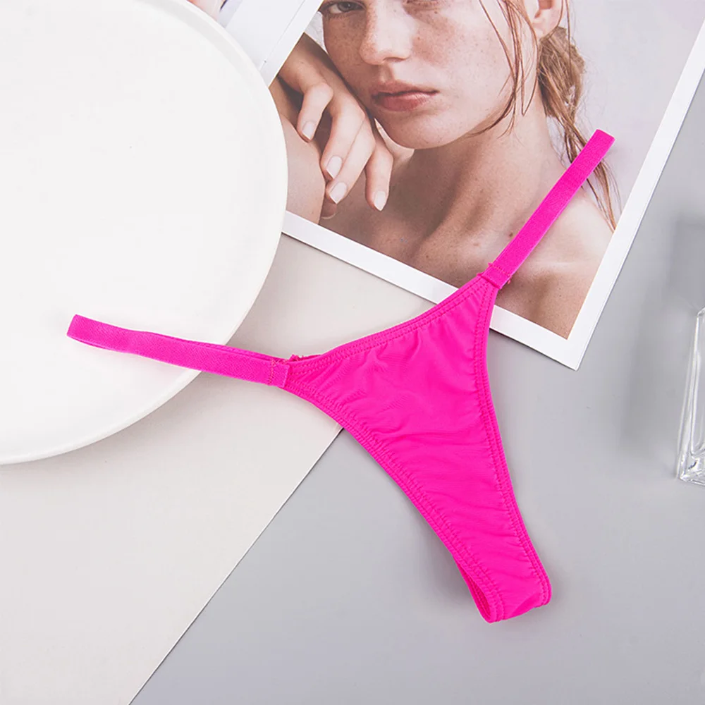 

Нижнее белье, трусы из хлопка, молочного шелка, эластичные хлопковые стринги с низкой посадкой, сексуальные стринги, женские трусики, Сексуальное белье