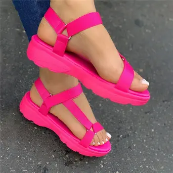 Beach Shoes Woman 2024 Summer Sandals Woman Non-slip Casual Multicolor Shoes Fashion Solid Open Toe Sandals Comfortable - Image 3