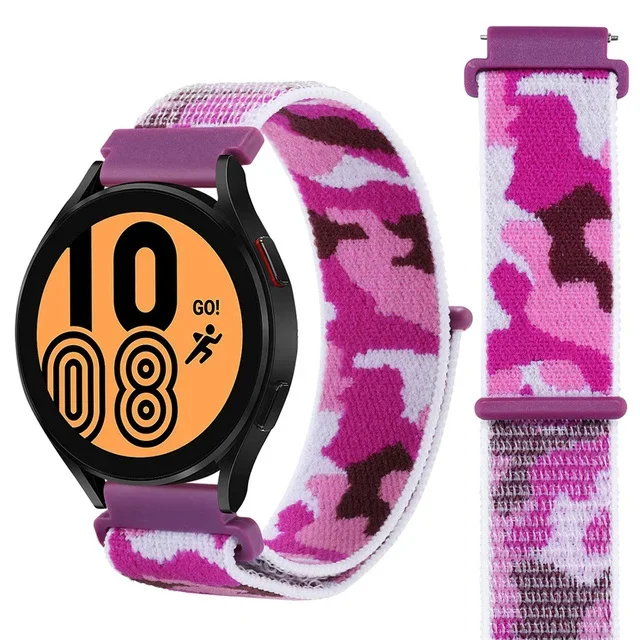 Camouflage Nylon Loop Sport Strap - 22mm Watch Band