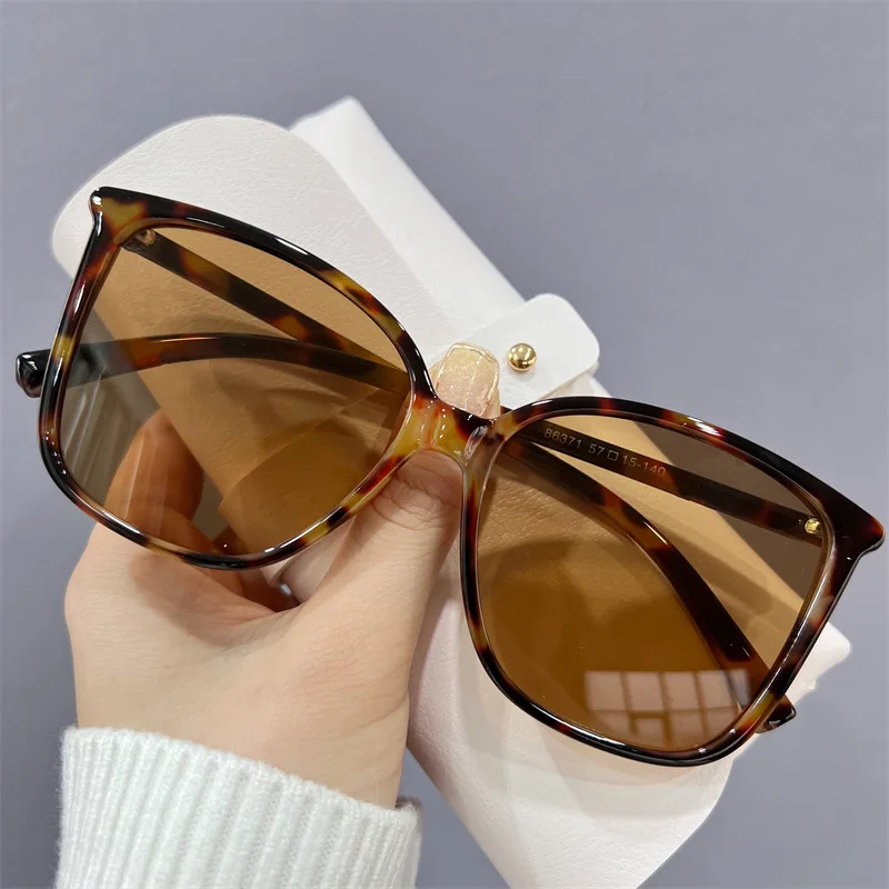 Oulylan Oversized Square Sunglasses Women Fashion Vintage Big Frame Sun Glasses Men Driving Goggles Shades UV400 Korean Style reader sunglasses