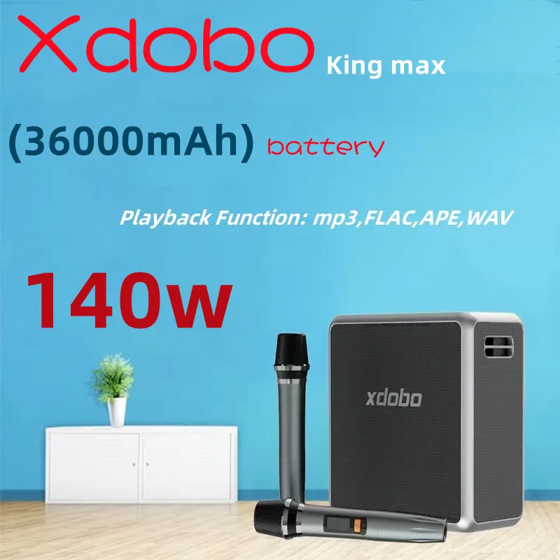 

140W High Power XDOBO King Max Bluetooth Speakers Wireless Karaoke speaker Home Theater TWS Outdoor Stereo Subwoofer 36000mAh