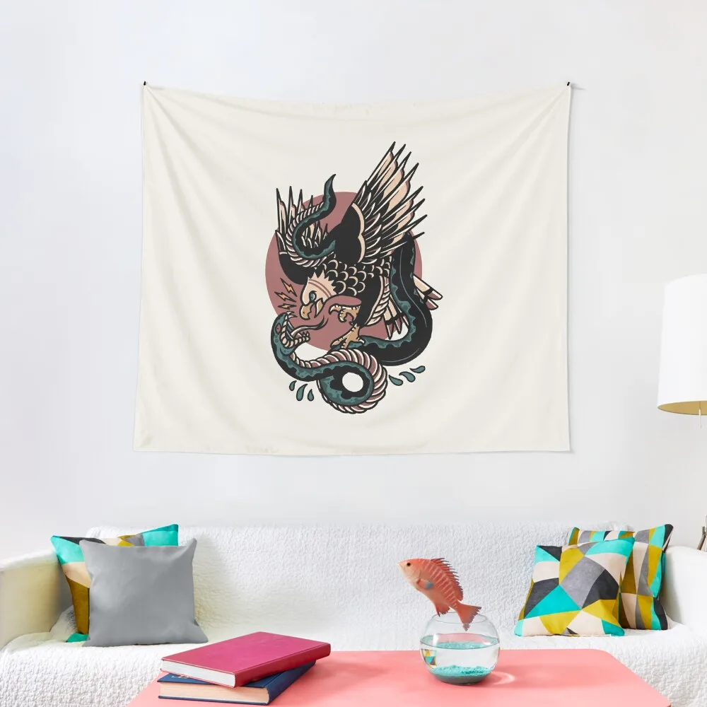 

Eagle Versus Snake Traditional Tattoo Tapestry Things To Decorate The Room Bedroom Decor Bedrooms Decorations Tapestry