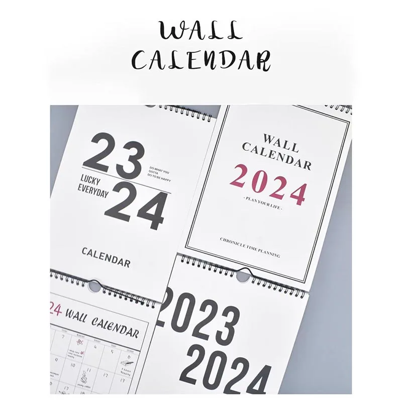 

Brand New 2024 Household Hanging Calendar Work Plan Calendar Countdown Room Daily Office School Supplies Printing Products
