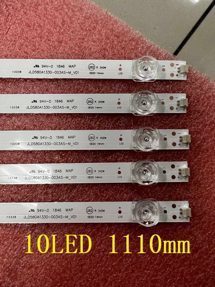 Tira Led para Hisense 58r6e 58h6550e 58dus83 H58a6100il H58ae6100 H58a6100 H58ae6000 H58ae6100uk Hz58a55 Jl.d580a1330365as-m
