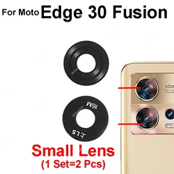 Rear Camera Glass Lens Replacement with Adhesive for Motorola Moto Edge Series (30 Fusion Small)