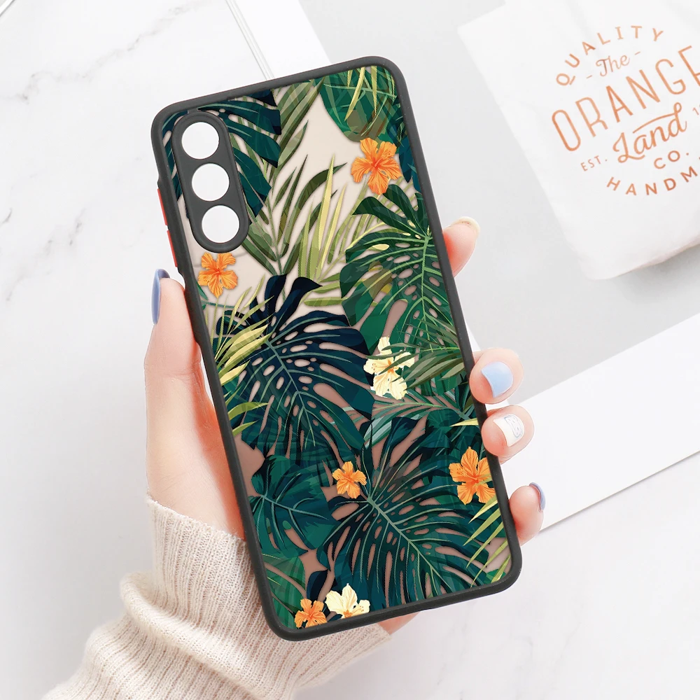 Eco-Friendly Leaf Design Matte Phone Case