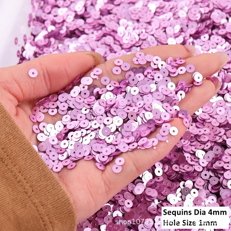 Round French Embroidery Frosted Beads - Matte Sequin Collection, Handmade DIY Jewelry Accessories Wholesale