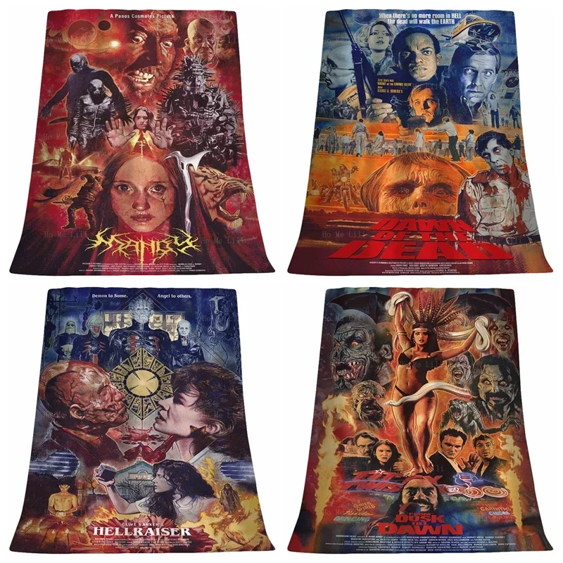 

Mandy Skinless Frank From Dusk Till Dawn Hallowmas Dawn Of The Dead Horror Action Movie Crime Poster Flannel Blanket