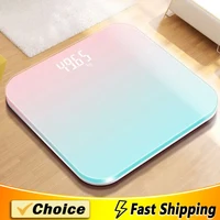 Gradient Color Intelligent LCD Electronic Scale Digital Display Glass Weight Scale Balance Body Electronic Scale For Weight Meas 1