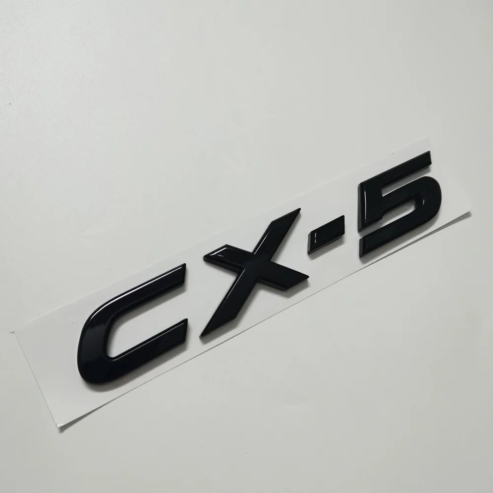 

1pc Glossy Black CX-5 Letters Logo Emblem Stickers and Decals Car Rear Lid Trunk Badge for CX5 Assessoires Car