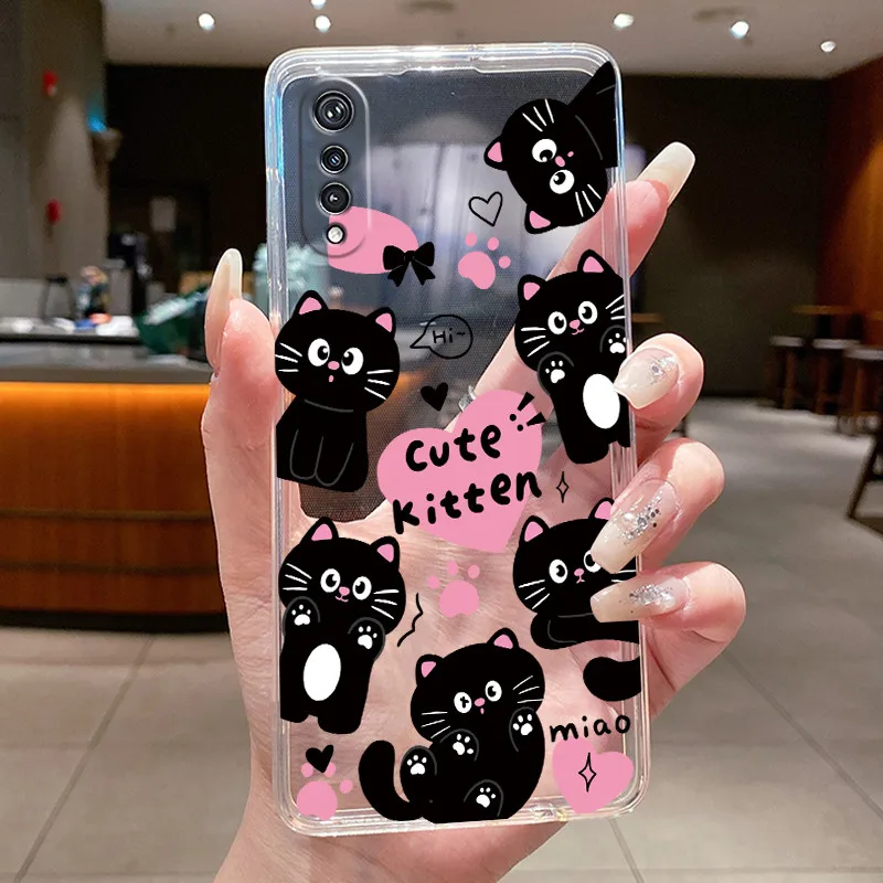 Elegant Butterfly Bow Transparent Soft TPU Phone Case - Protective Thin Silicone Cover