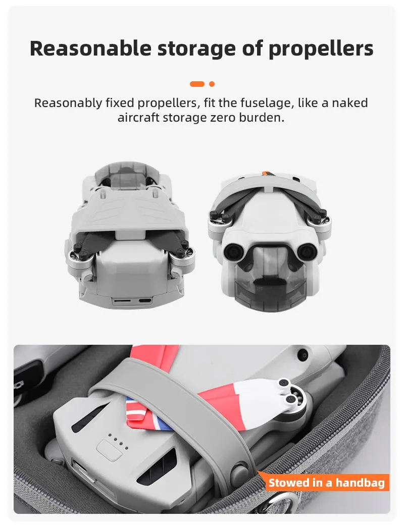 Propeller Holder For DJI Mini 3 Pro, storage of propellers in a handbag, like a naked aircraft storage .