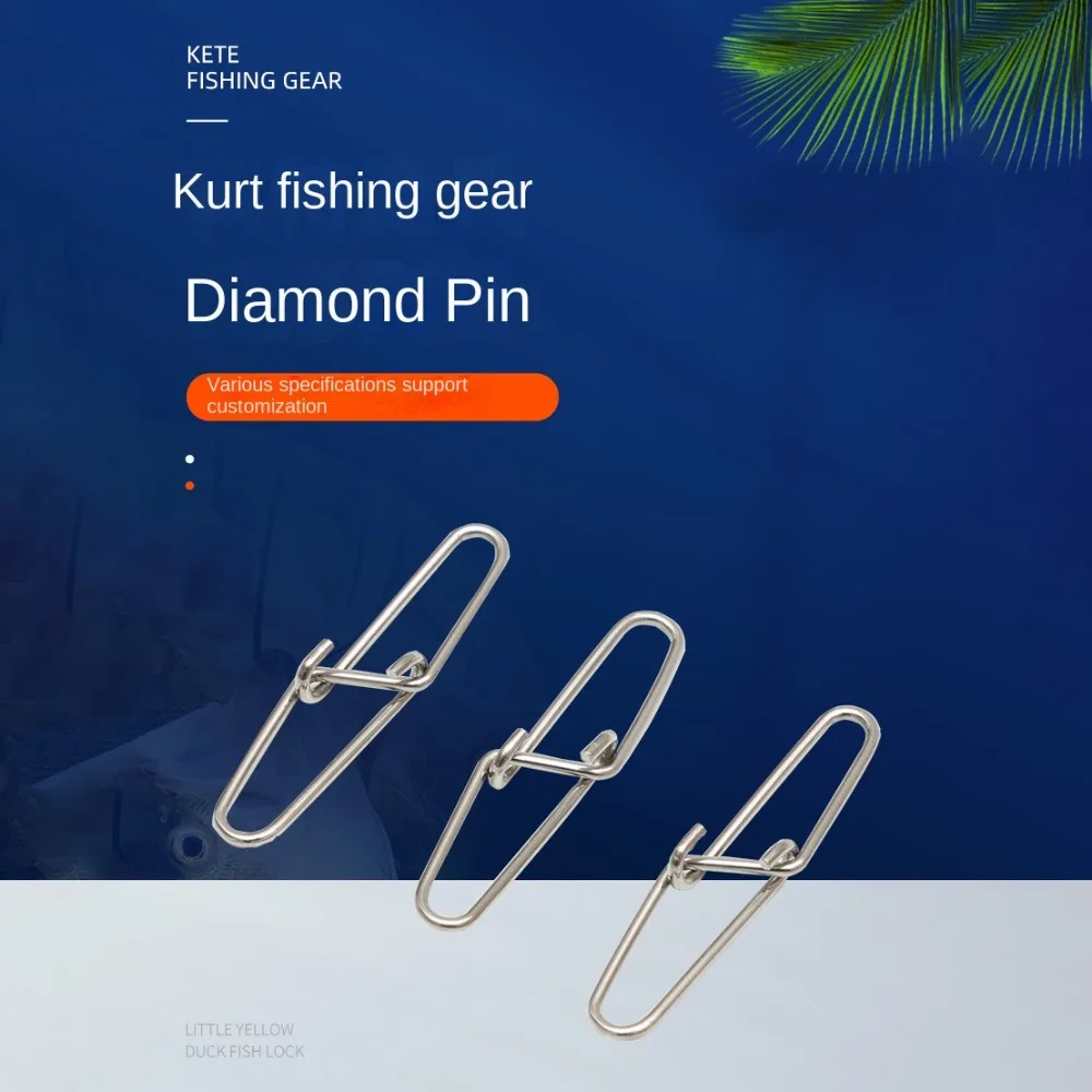 

Double Button Stainless Steel Connector Hook Connecting Ring Fishing Accessories