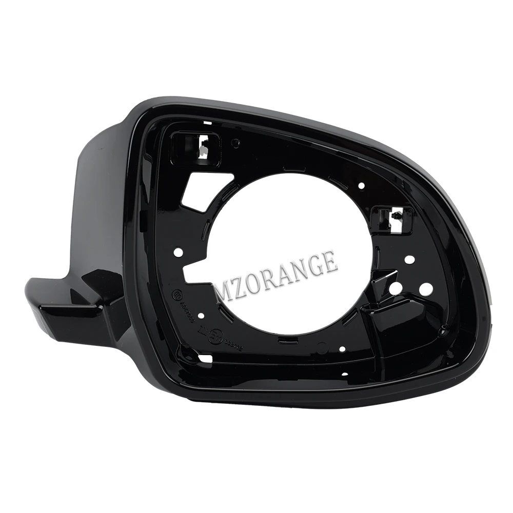 FZJDSD 1Pc Right Passenger Black Mirror Cover Cap Frame 51167327912 Compatible With BMW X3 F25 2014-2017 X4 F26 2014-2018 X5 F15 2014-2018 X6 F16 2015-2019 Mirror Housing Frame Trim