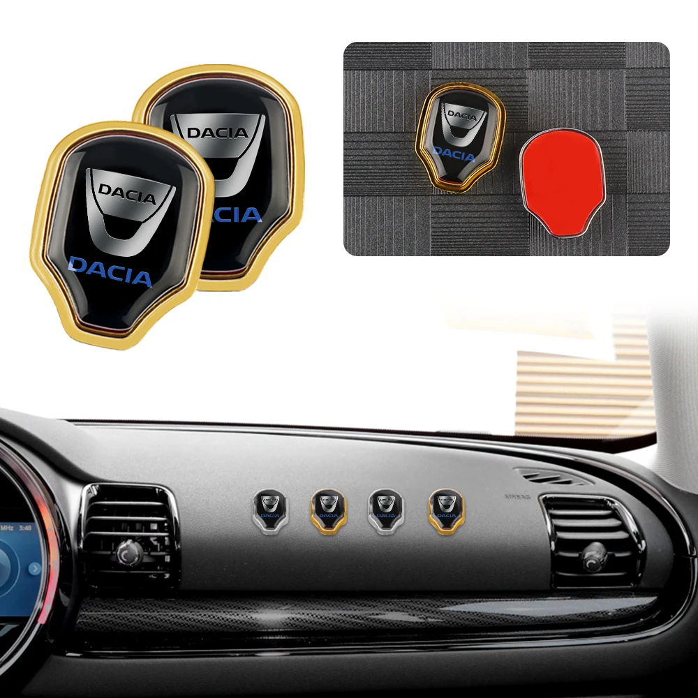 5Pcs 3D Metal Car Interior Storage Hook Up Sticker Accessories For