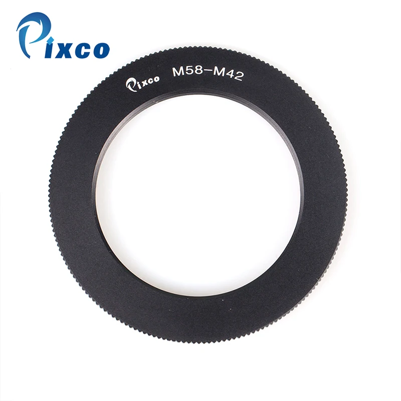 

Pixco Macro M58 58mm Lens To M42 Screw Mount Camera Adapter M58-M42 Adapter Ring