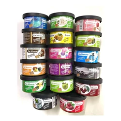 Luxury Car Aroma Diffuser - Elegant Wooden Fragrance Canister and Ornament (Mixed 17pcs)