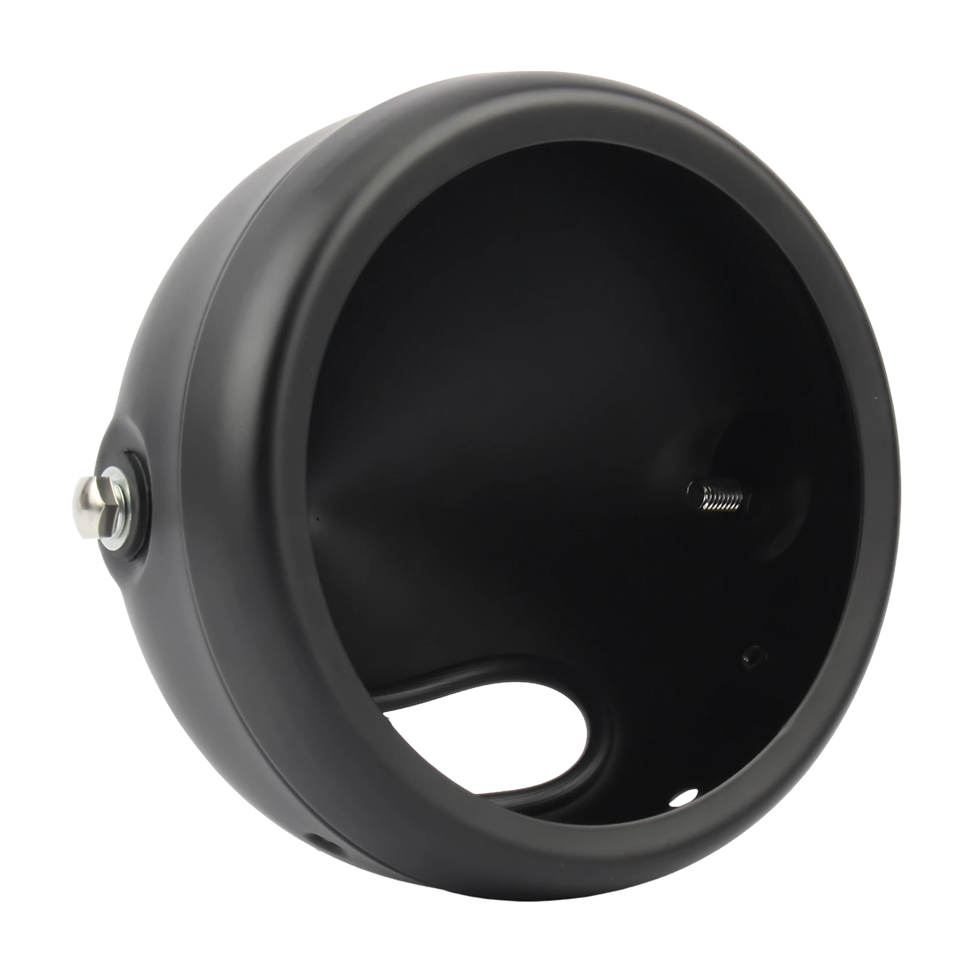 Universal Retro Cafe Racer LED Headlight Housing Cover and Bracket