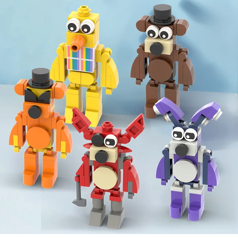 

FNAF Safety VulneAction Freddy Building Block Model Set Anime Cartoon Doll Toys Brick Construction Toys For Kid Adult Gift Xmas