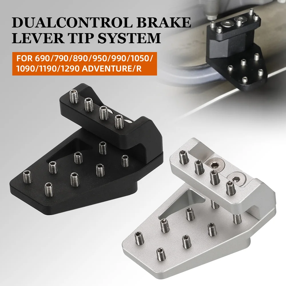 

Motorcycle For 690 /790 /890 /950 /990 /1050 /1090 /1190 /1290 ADVENTURE DualControl Brake Lever Tip System Enlarger And Riser