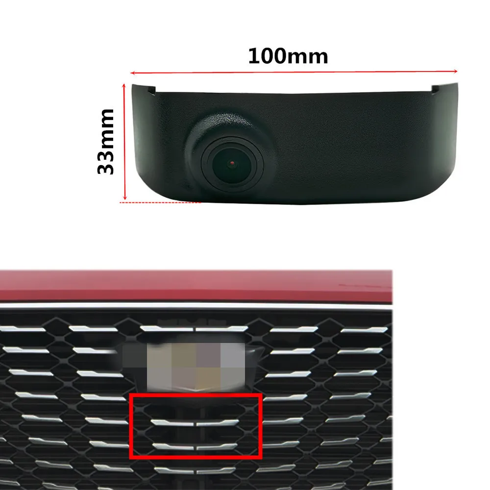 

YIFOUM HD CCD Car Front View Parking Night Vision Positive Waterproof Logo Camera For Cadillac XT4 2018 2019 2020 2021