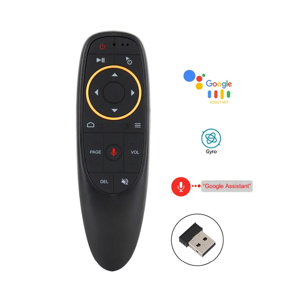 G10S Voice Remote Control 2.4G Wireless Air Mouse Gyroscope IR Learning for Android tv box