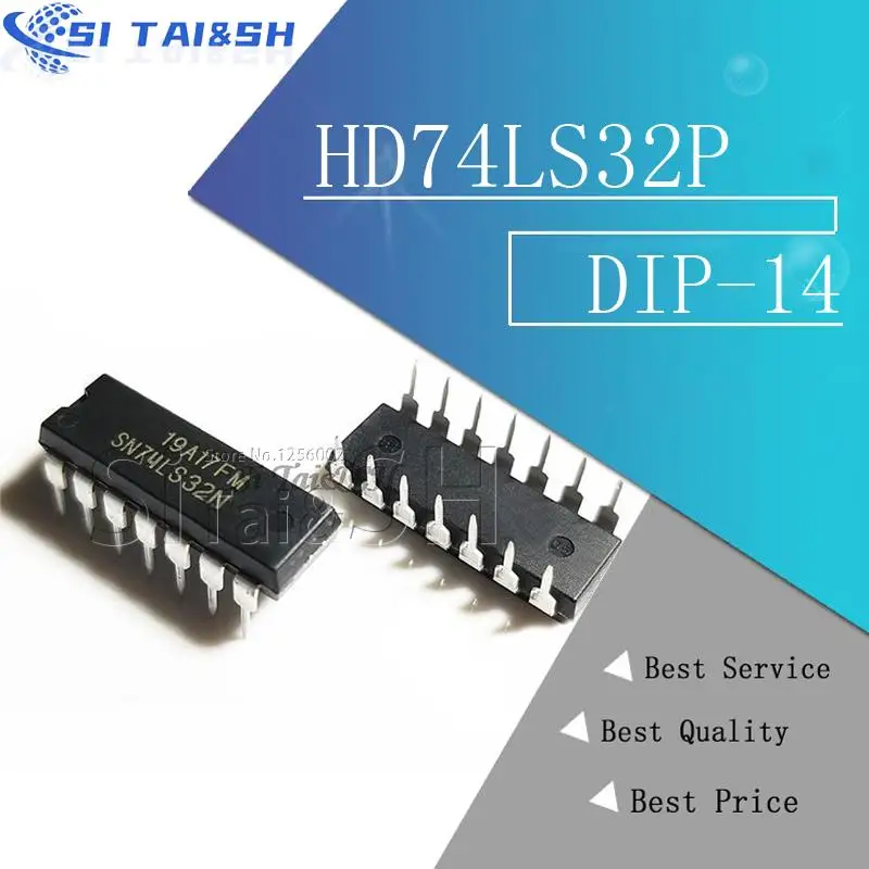 10PCS HD74LS32P DIP14 HD74LS32 DIP SN74LS32N DIP-14 74LS32 new and