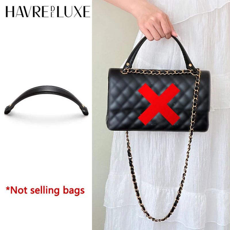 Cinghia di ricambio in pelle bovina per manico corto borsa, per borsa classica Flap CF, accessori fai da te per modifiche