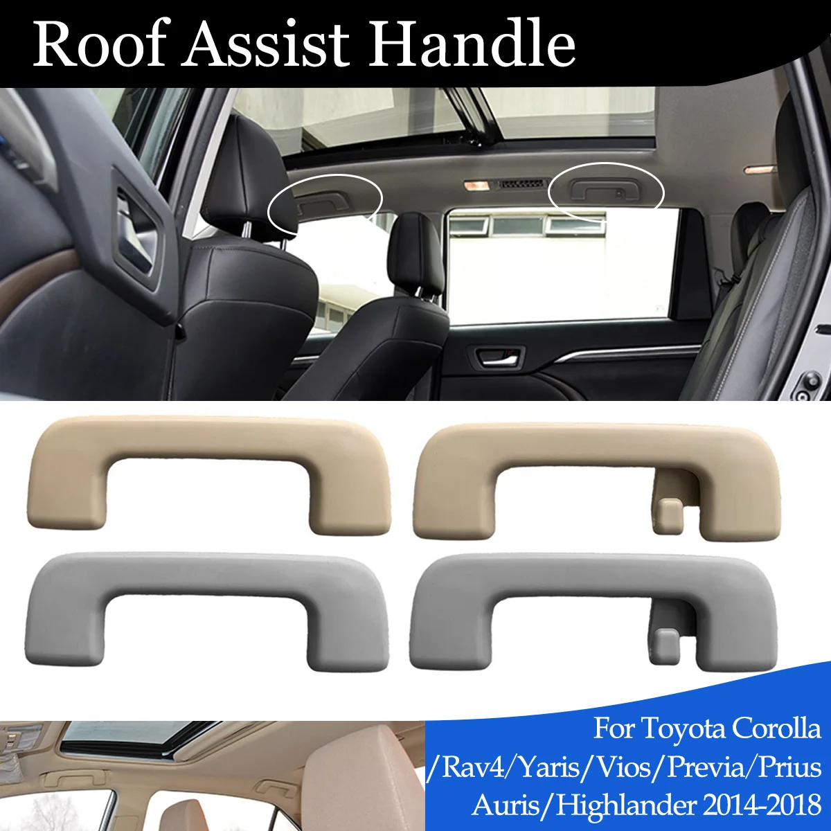 Interior Roof Handle Roof Pull Handle Ceiling Armrest Handrail For