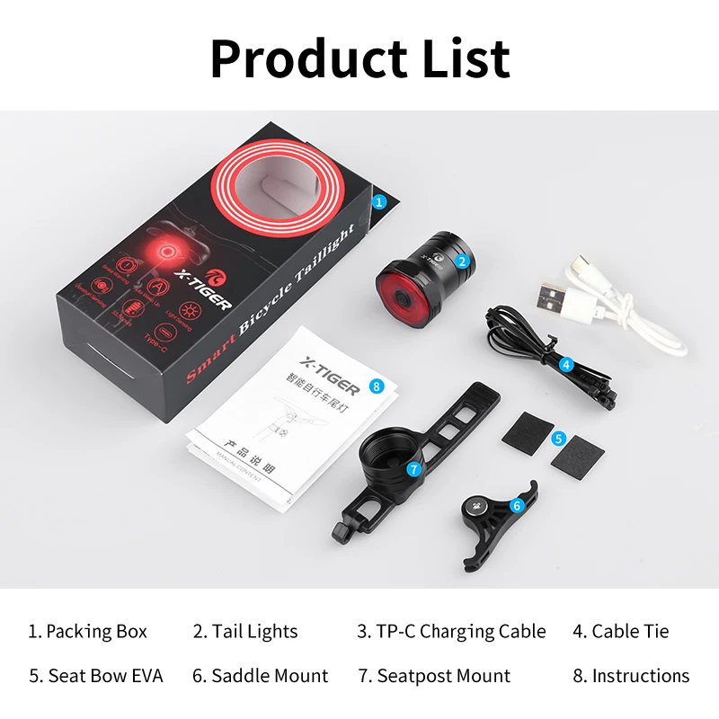 Ultra Bright Led Bicycle Rear Light | Rear Light Bicycle