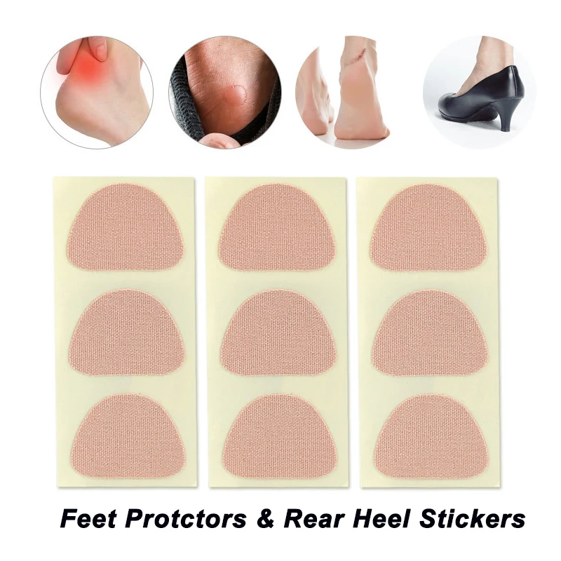 6/15/30Pcs Moleskin Tape Adhesive Pads Foot Protection Anti-wear Heel Stickers Prevention Blister Reduce Friction Pads