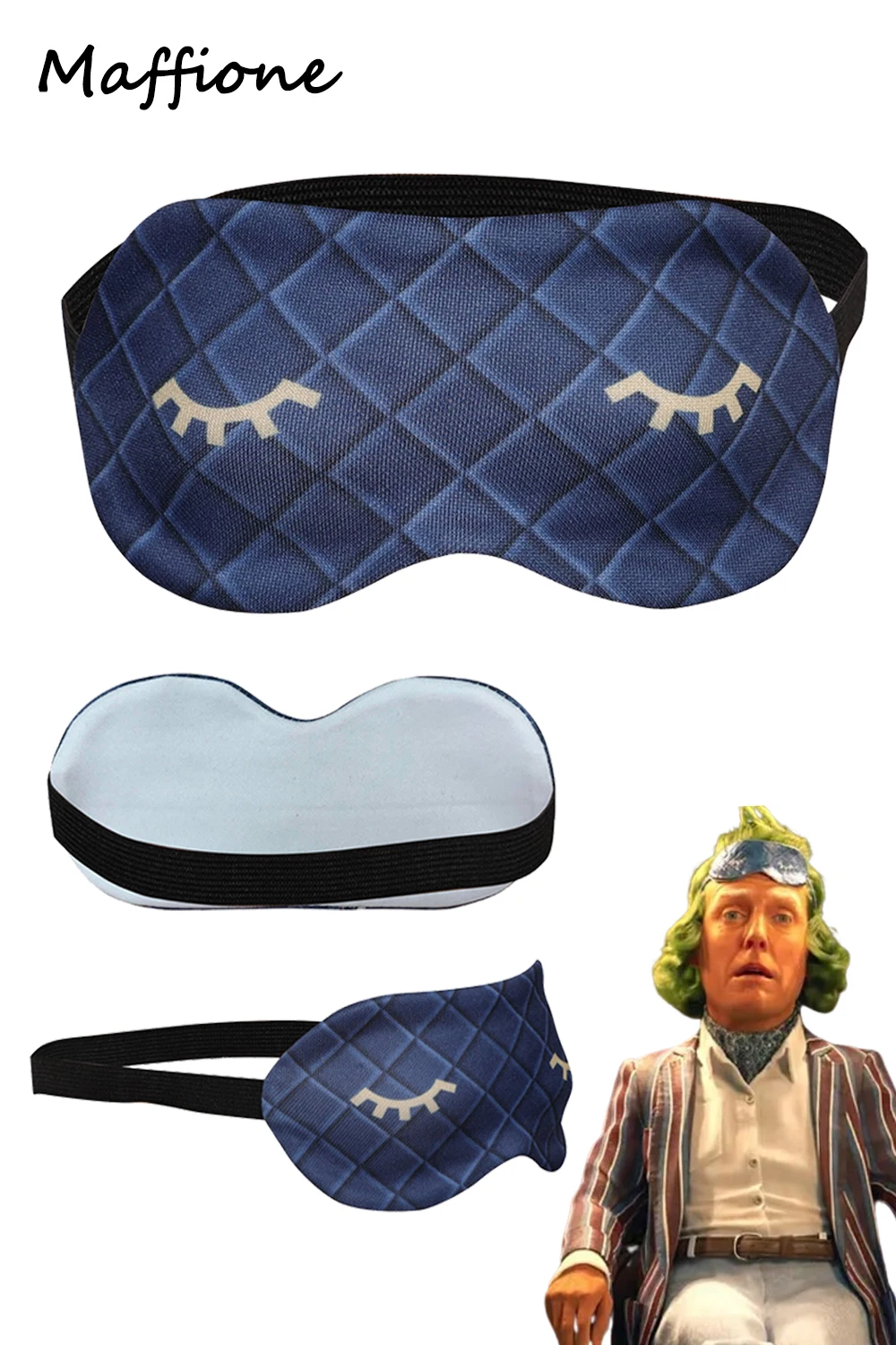 

Oompa Cosplay Fantasy Eyeshade Costume Accessory Outfit Movie Chocolate Factory Disguise Blindfold Roleplay Eye Patch Halloween