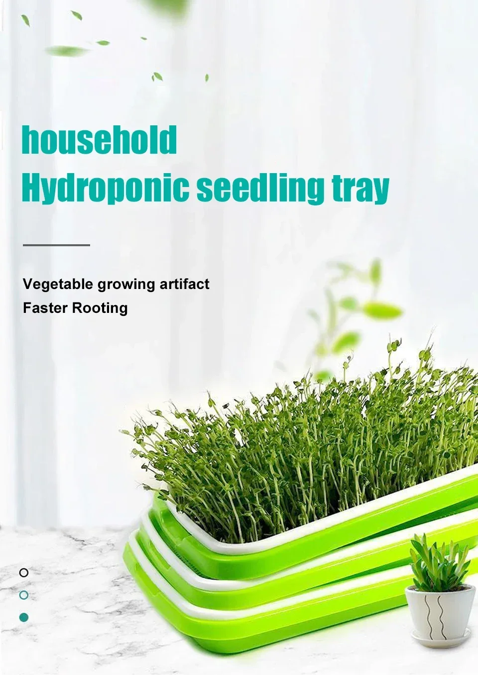 

Germination Tray Plant Seeds Pot Garden Double Layer Arc Soilless Hydroponics Growing System Seedling Pots Gardening Accessories