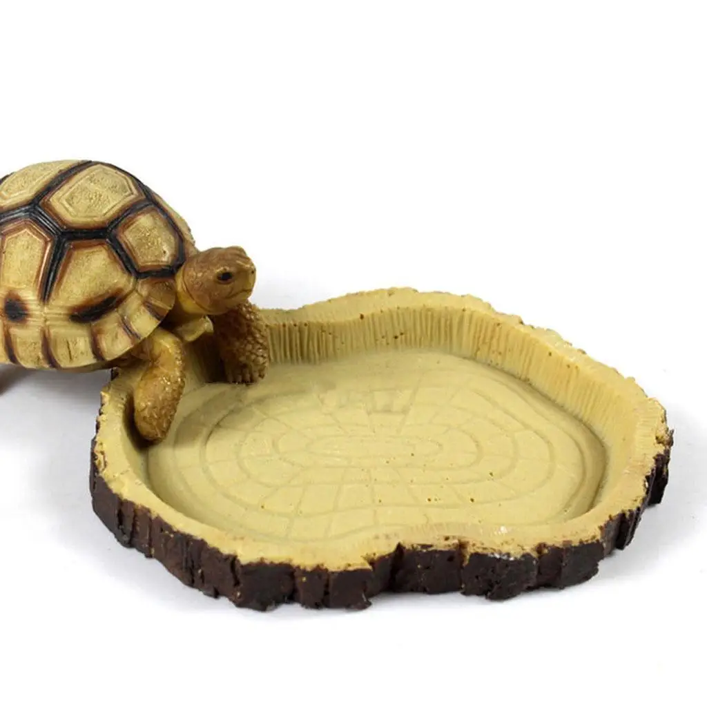 Resin Feeding Bowl for Reptile Pets Safe Food Water Dish Pet Products for Reptiles Vivarium Accessories Resin Feeding Bowl for Reptile Pets Safe Food Water Dish Pet Products for Reptiles Vivarium Accessories