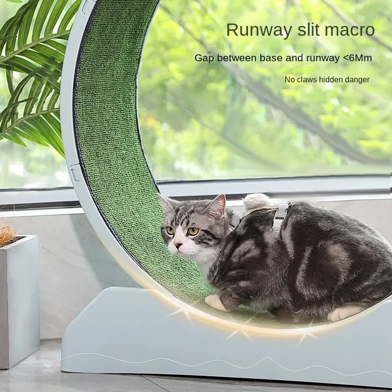 Cat Roller Treadmill Low Noise Cat Running Wheel Exercise Fitness Weight Loss Pet Toys Pet Products