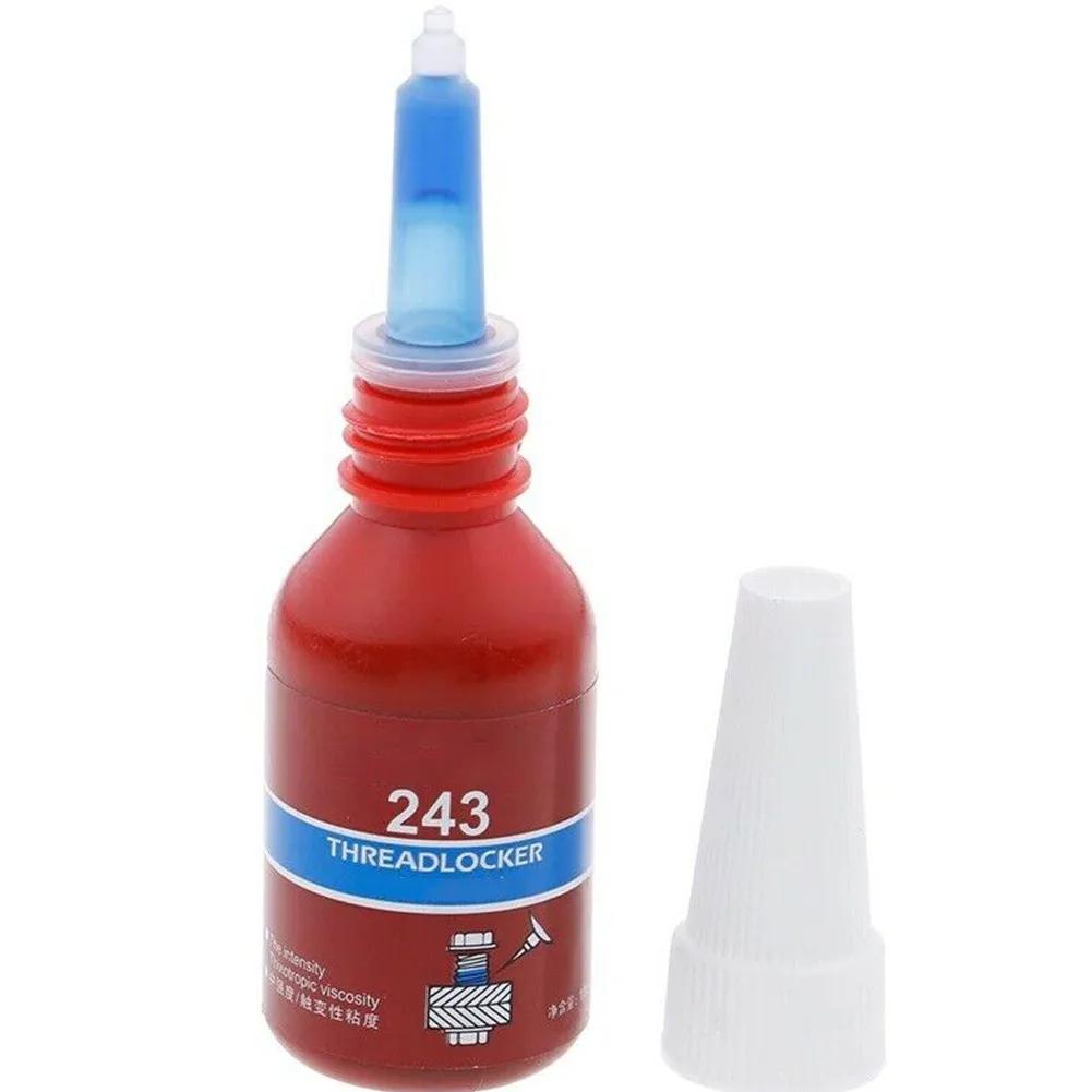 Threadlocker-pegamento anaeróbico para bloqueo de rosca, adhesivo anaeróbico de 10ml, 243 tornillos, sello antisuelto