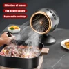 Portable Range Hood Low Noise Kitchen Exhaust Fan Height Angle Adjustment Mini Cooker Hood for Indoor BBQ Hot Pot 1