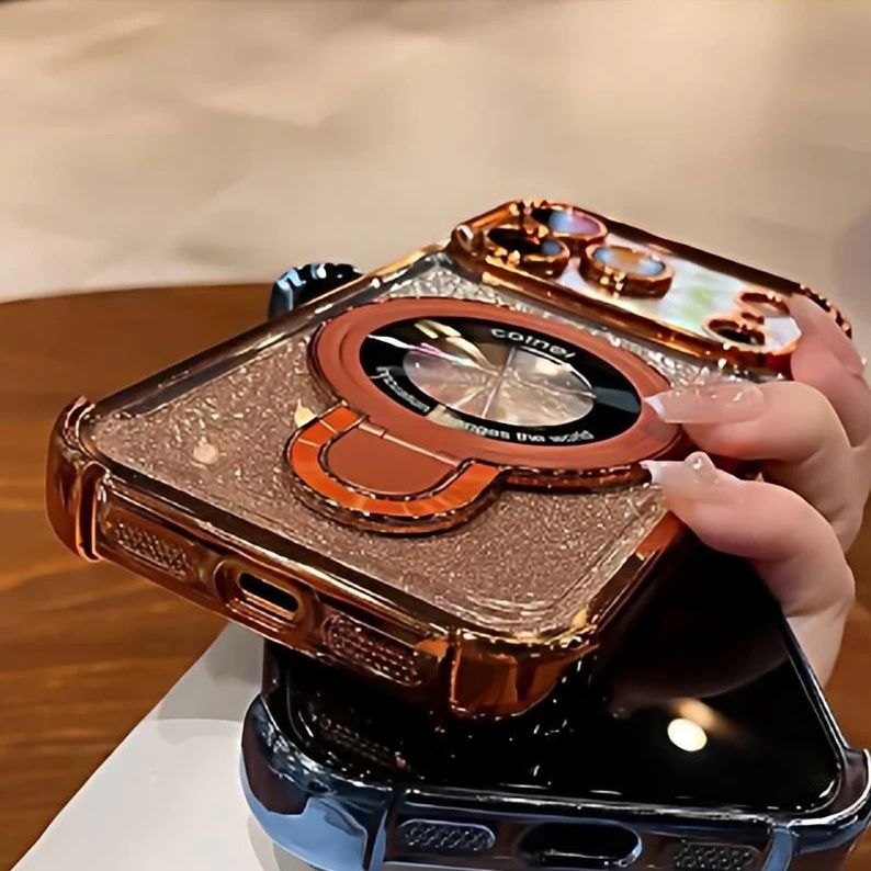 Glitter Ring Holder with Gradient Bumper and Camera Protection