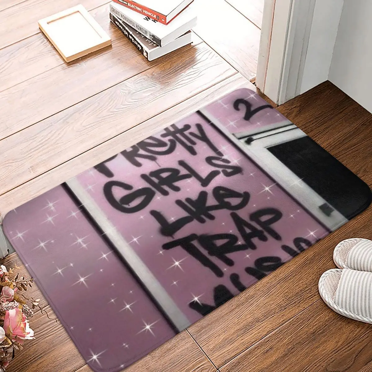 Pretty Girls Like Trap Music Rug Tappetino Da Spiaggia In Piastrelle Di Moquette