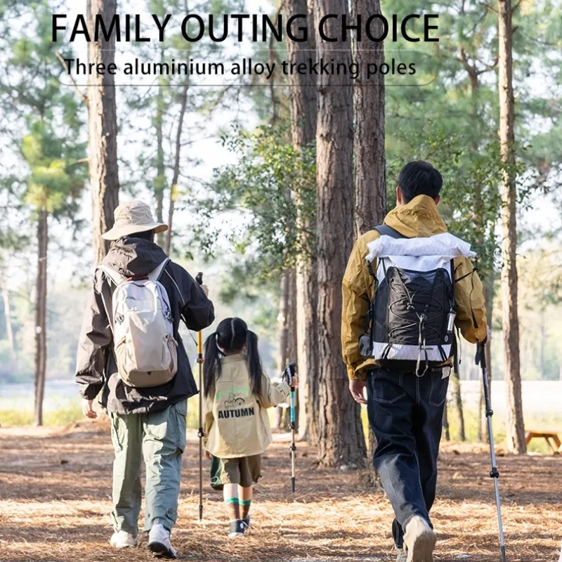 Naturehike Trekking Folding Poles Adult Child Alpenstocks Ultralight Hiking Walking Sticks Camping Family Outdoor Alpenstocks trekking pole,walking stick,trekking poles