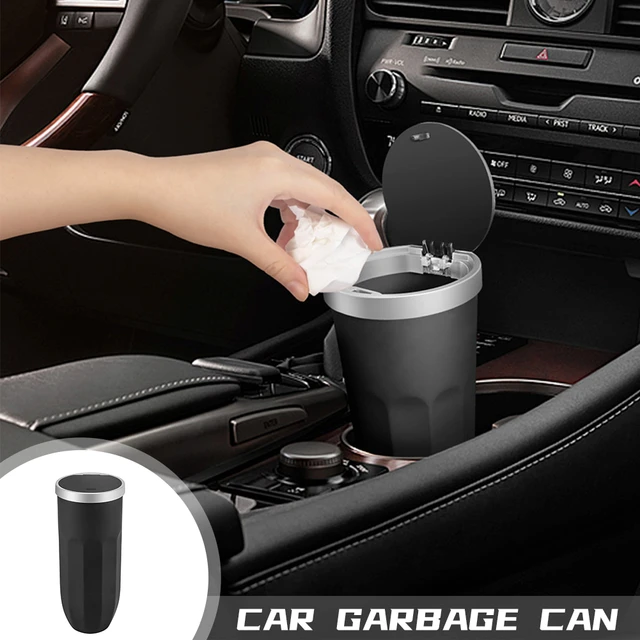 Auto Müll Können Mini Mülleimer Für Auto Dicht Fahrzeug Automotive Tasse  Halter Auto Mülleimer Kleine Papierkorb Bin Für automotive