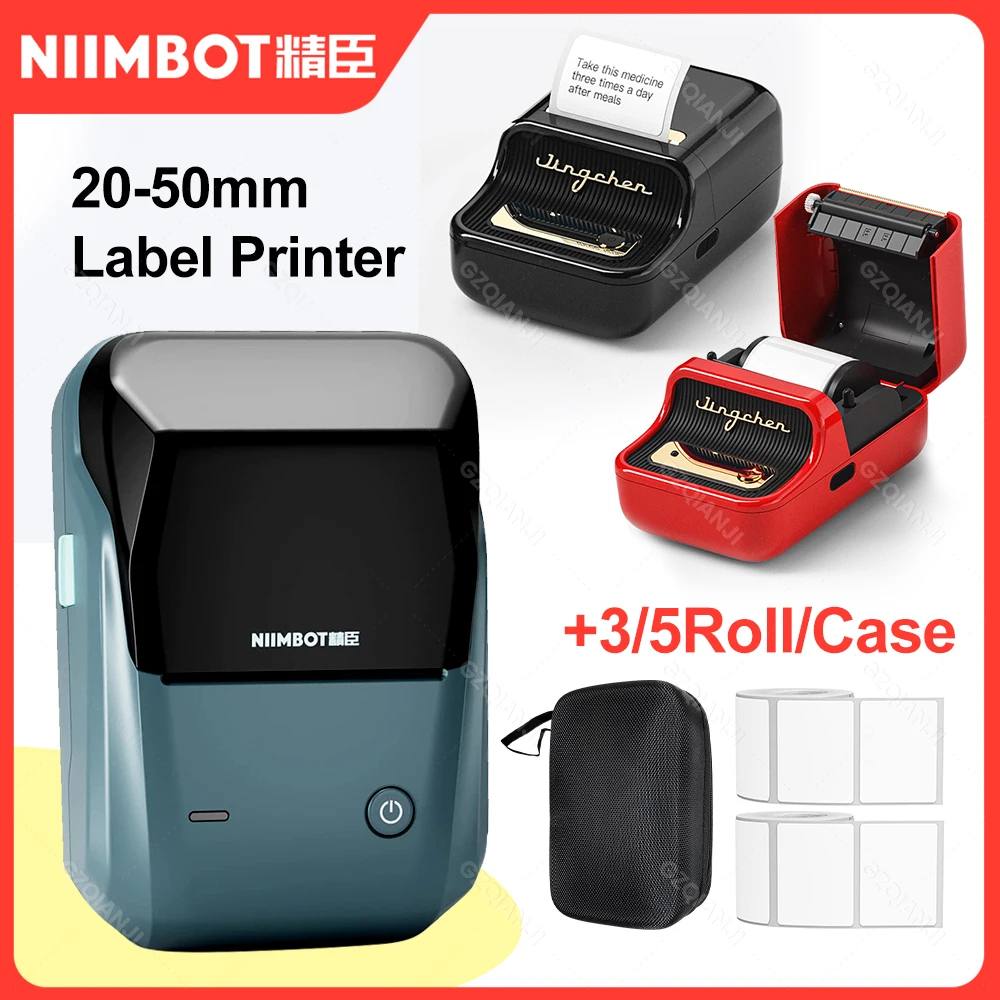 NEW Nimbot B21 Thermal Label Maker Bluetooth Portable Label Printer 20-50mm  USB