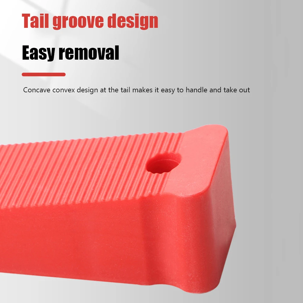 6pcs Locator Spacer Anti Slip Texture Plastic Wedge Set Leveling Position Wedges Shims Furniture Wedges Levelers for Door Window