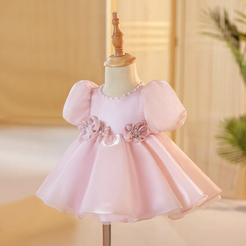 Girl's Dress Western Style Children's Flower Girl Wedding Little