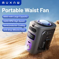Rechargeable Clip-On Waist Fan with Ice Cooling Plate, 8000mAh Portable Hands-free Belt Fan 1