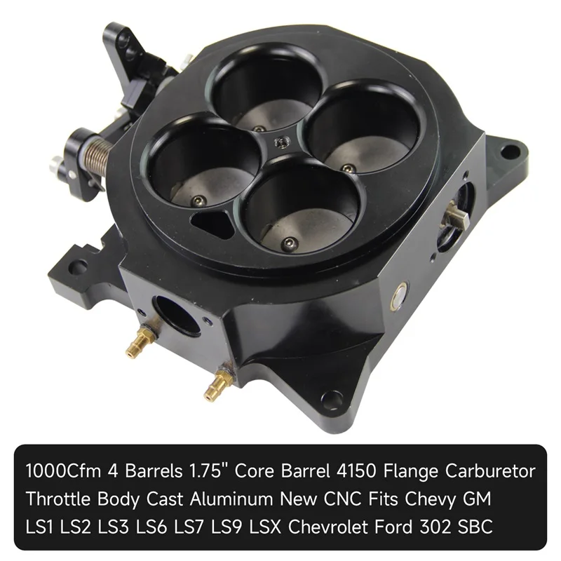 CNC Billet 1000CFM 4150 Throttle Body 5