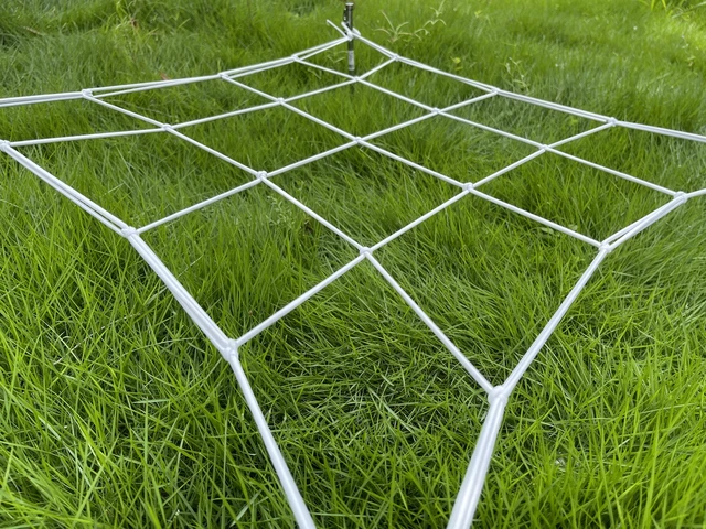 Rete Elastica Per Piante 90x90cm Con Ganci - Supporto Coltivazione Orto E Giardino - Foto 8